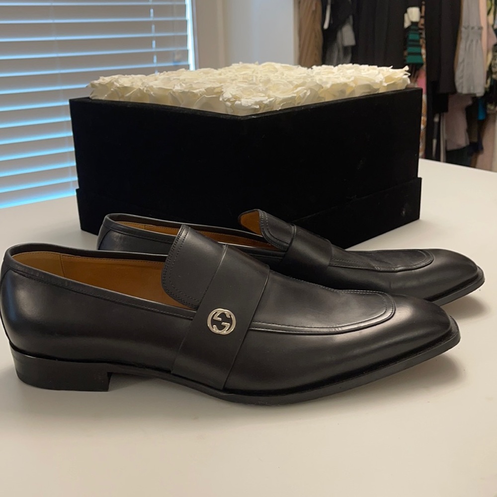 Gucci leather loafers MEN
